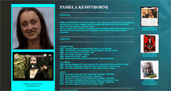 Desktop Screenshot of pamelakempthorne.wyzz.co.uk
